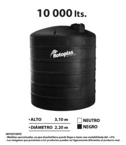 Tanque Vertical 10000 litros reforzado 40%