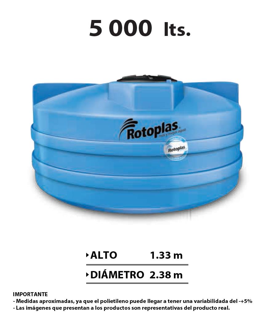 Cisternas Rotoplas 5000 litros Equipada