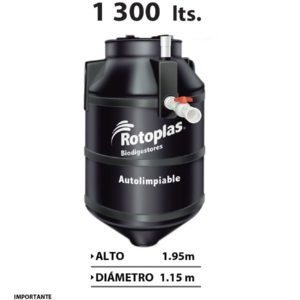 Biodigestor Autolimpiable 1300 litros