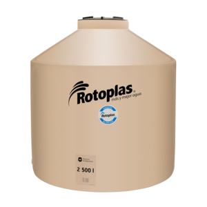 TINACO BEIGE ROTOPLAS 2500 LITROS