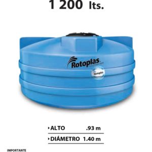 Cisternas Rotoplas 1200 litros con bomba