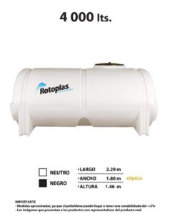 NODRIZA ROTOPLAS 4,000 LITROS Ref. 20%